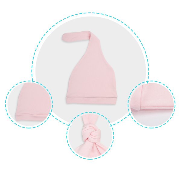 Knot Beanie Hats - Pink