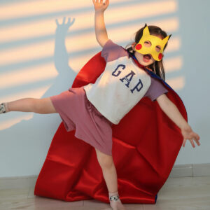 Superhero Cape  - Pikaqiu red