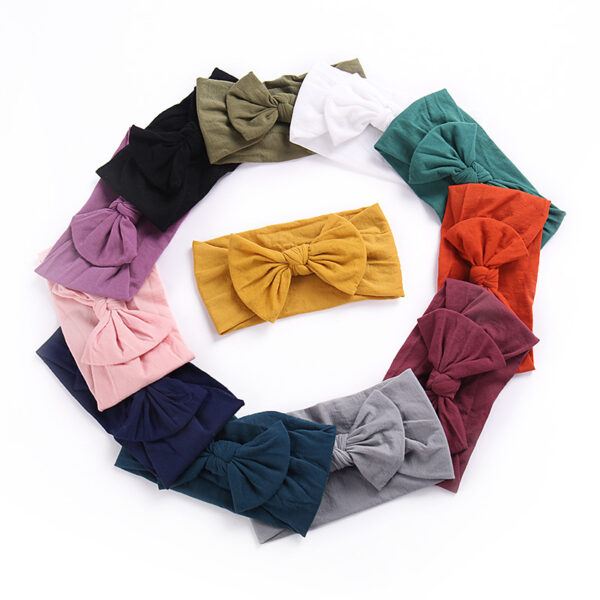 Baby Head Wraps - Navy - 图片 4