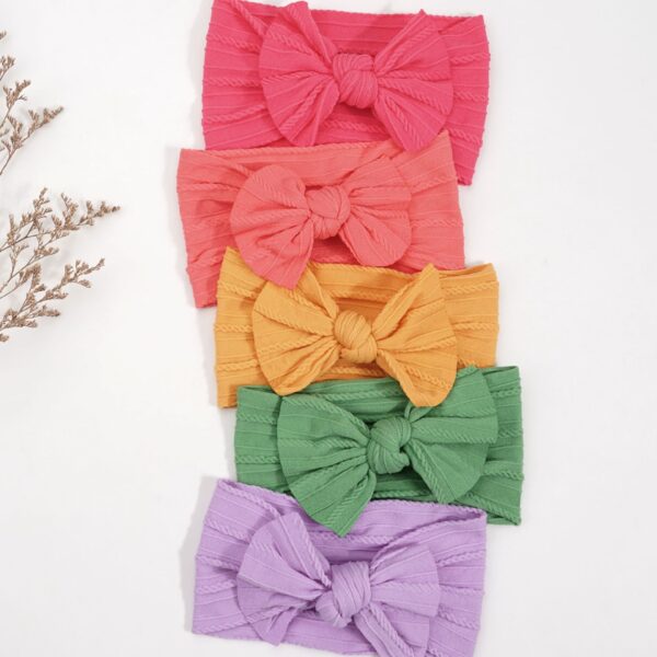 Baby Head Wraps - Watermelon red - 图片 2