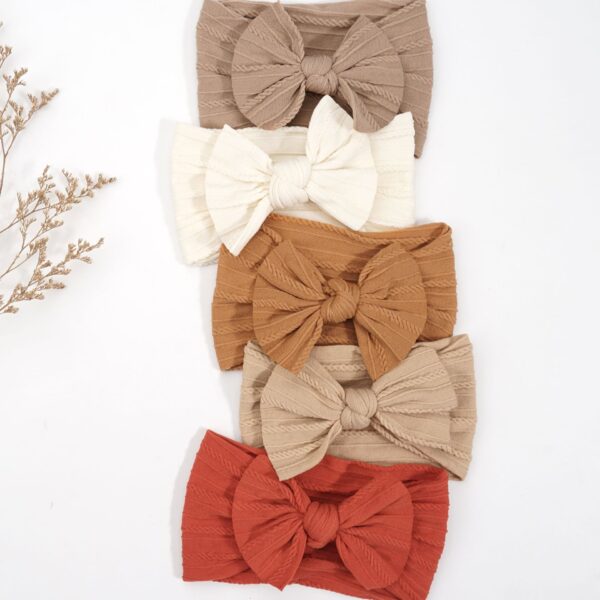 Baby Head Wraps - Watermelon red - 图片 3