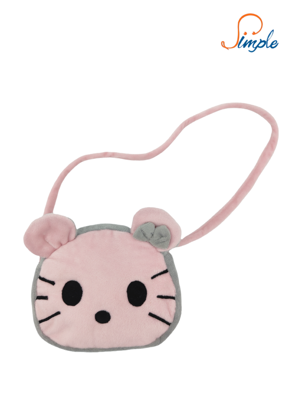 Velvet mini bag -pink cat - 图片 2