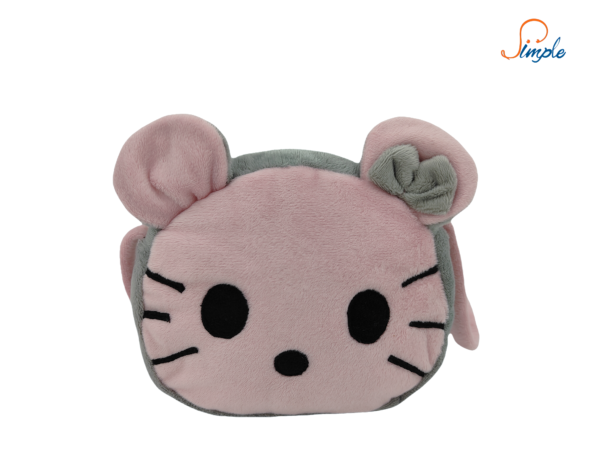 Velvet mini bag -pink cat - 图片 4