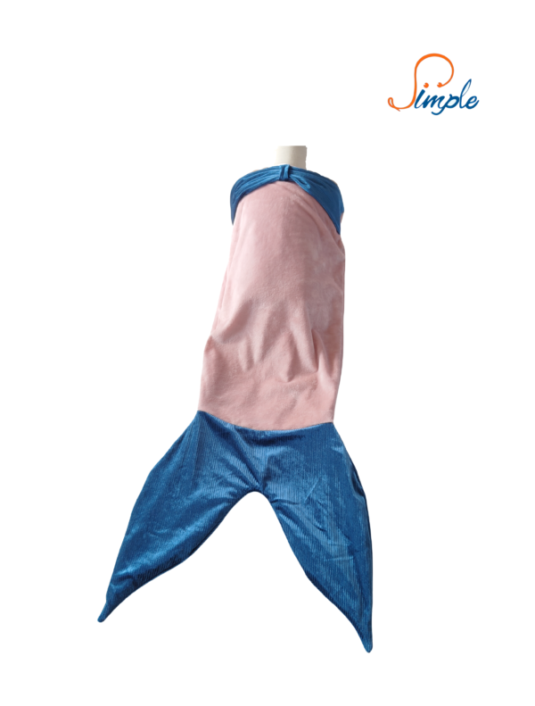 Animal Tail Blanket Bag-Mermaid-Blue & pink - 图片 2