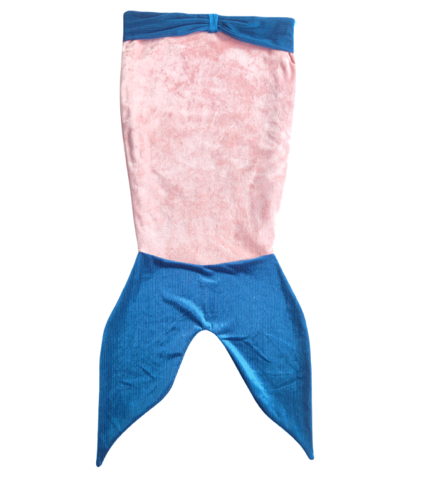 Animal Tail Blanket Bag-Mermaid-Blue & pink