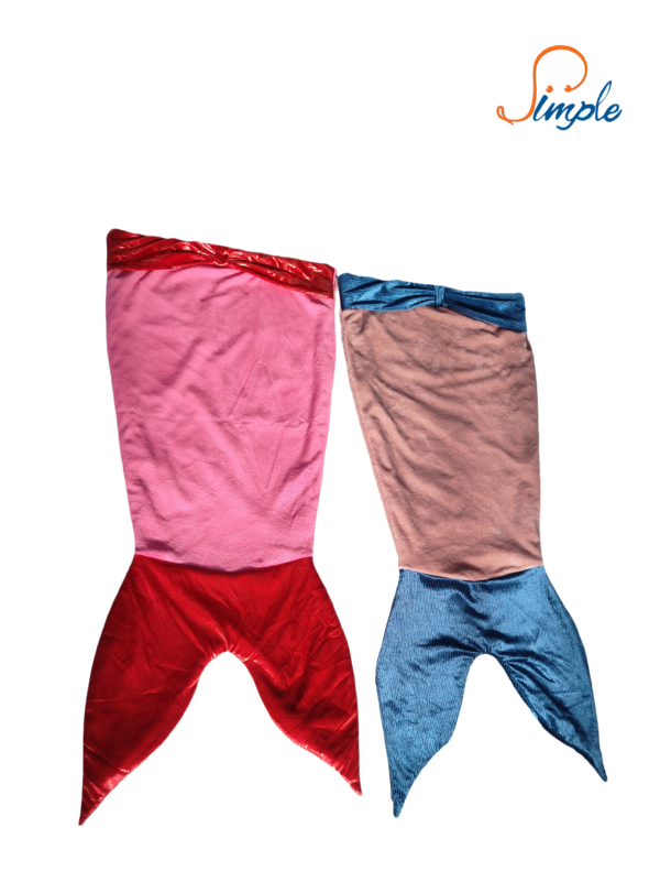 Animal Tail Blanket Bag-Mermaid-Blue & pink - 图片 3