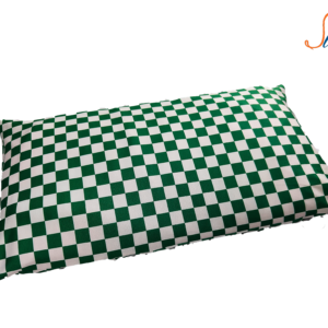 Pillow case -Green & White Squares