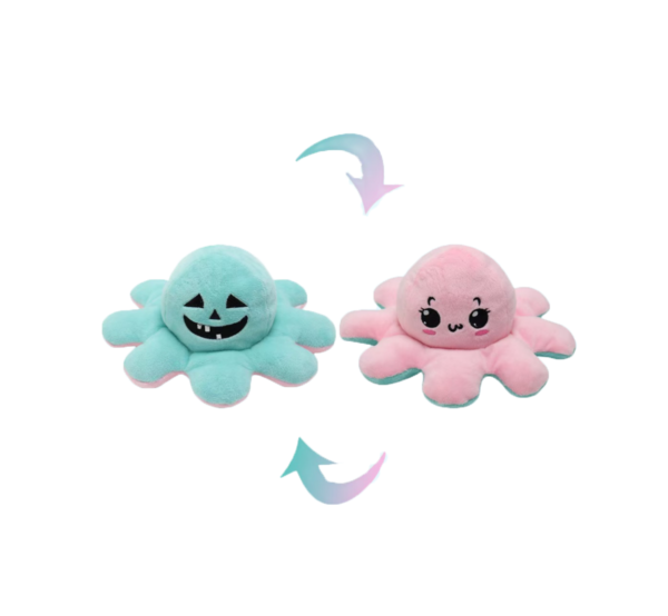 Reversible octopus-green/pink