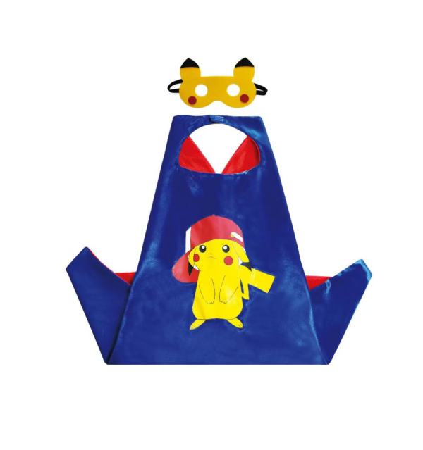 Superhero Cape  - Pikaqiu blue - 图片 3
