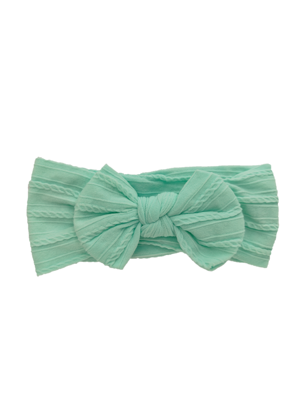 Baby Head Wraps - Mint Green